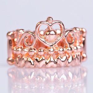 Crown of Hearts - Copper Ring